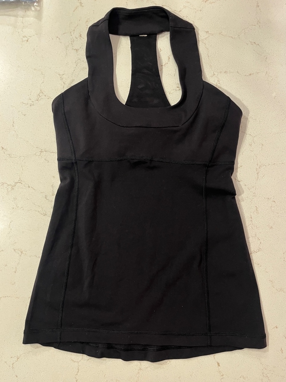 lululemon athletica Black Halter Racerback Tank Top
